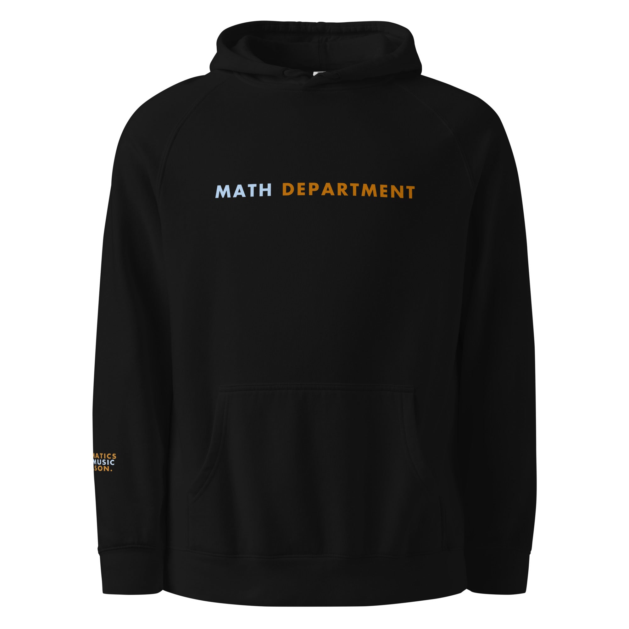 'Math Department' Unisex hoodie.