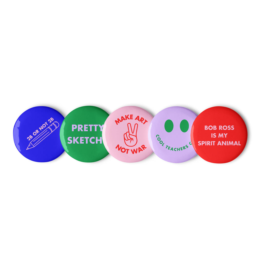 'Art Teacher' Set of badges.