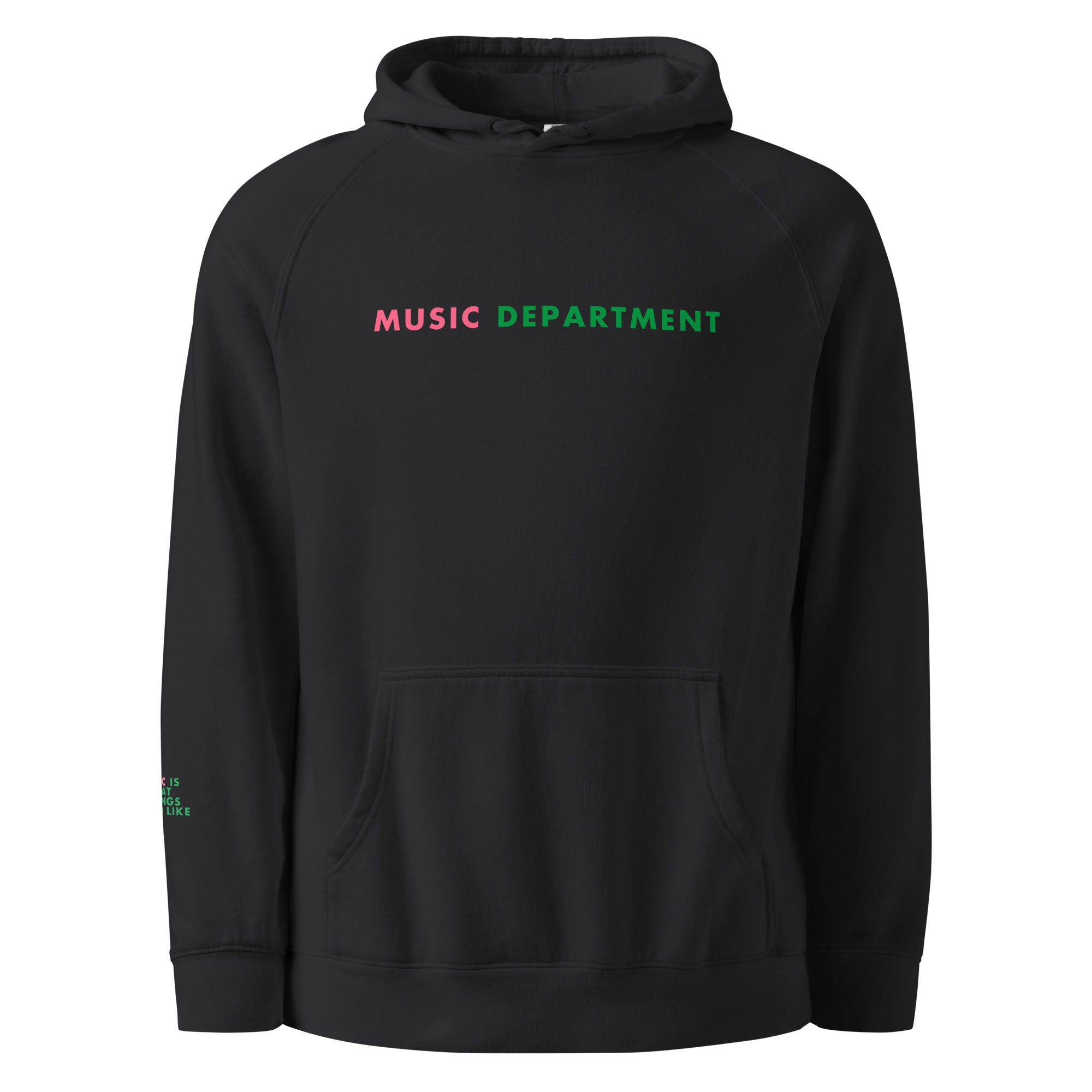 'Music Department' Unisex hoodie.