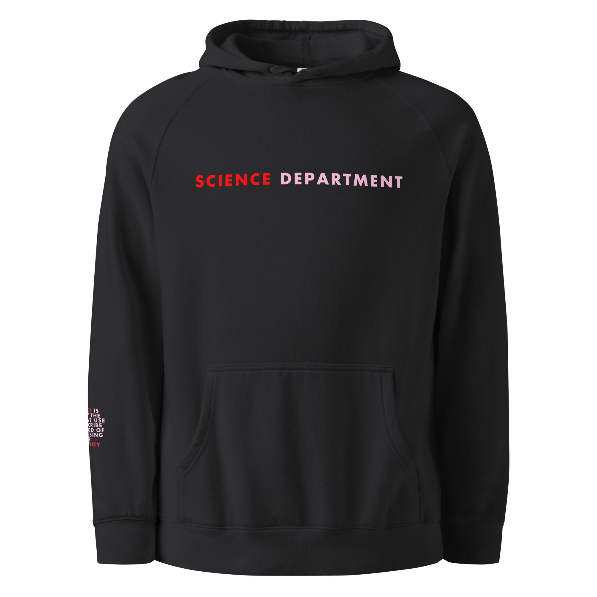 'Science Department' Unisex hoodie.