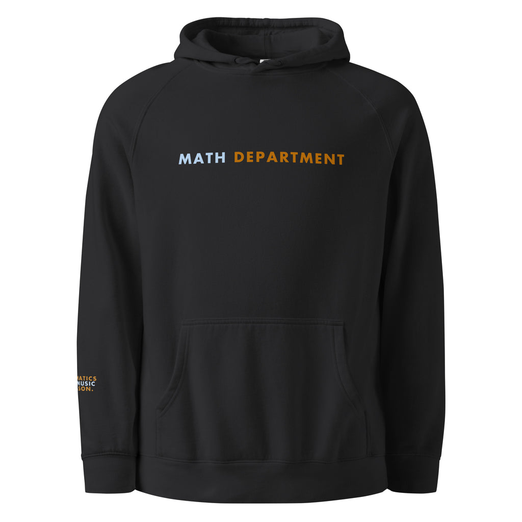 'Math Department' Unisex hoodie.