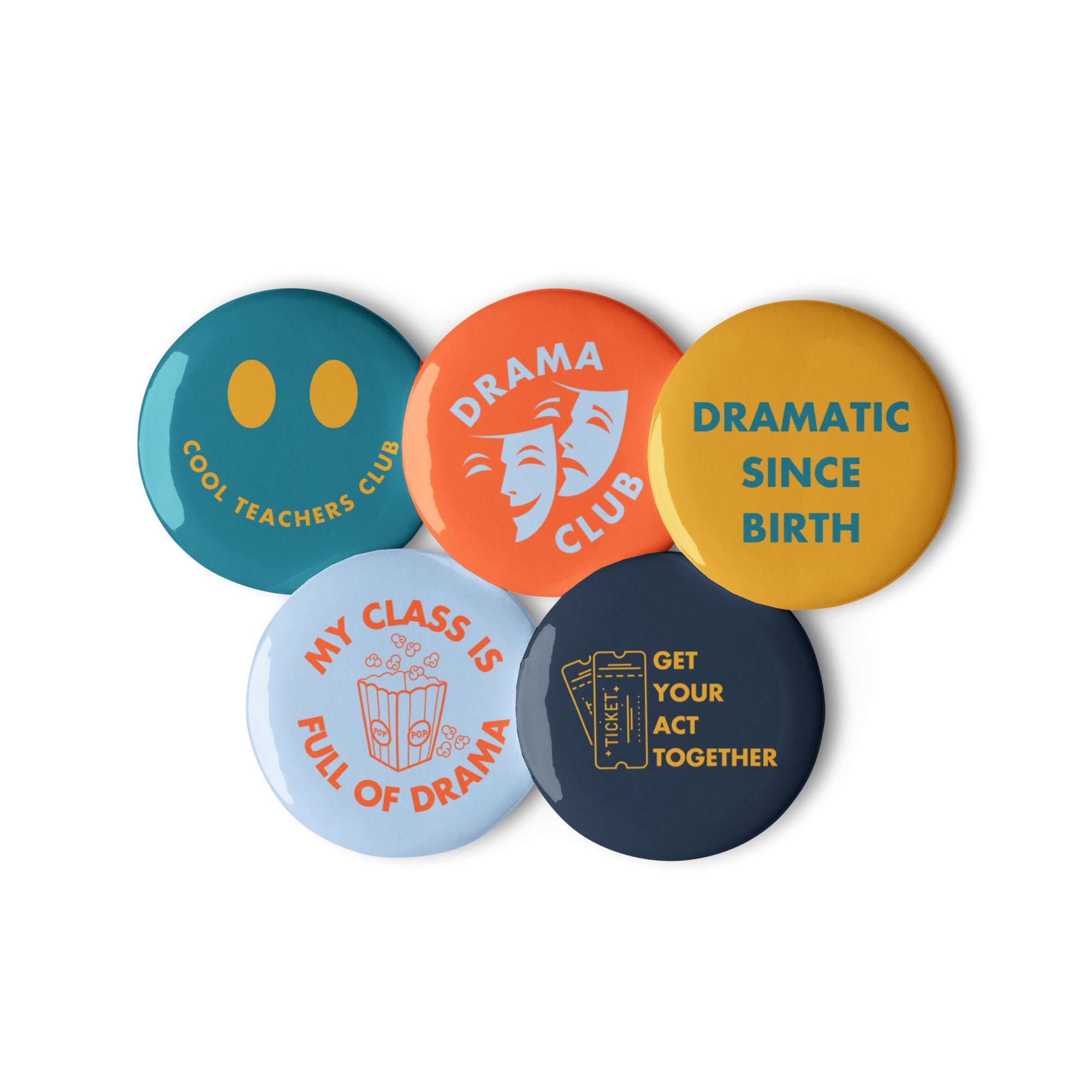 'Drama Teacher' Set of badges (v2).