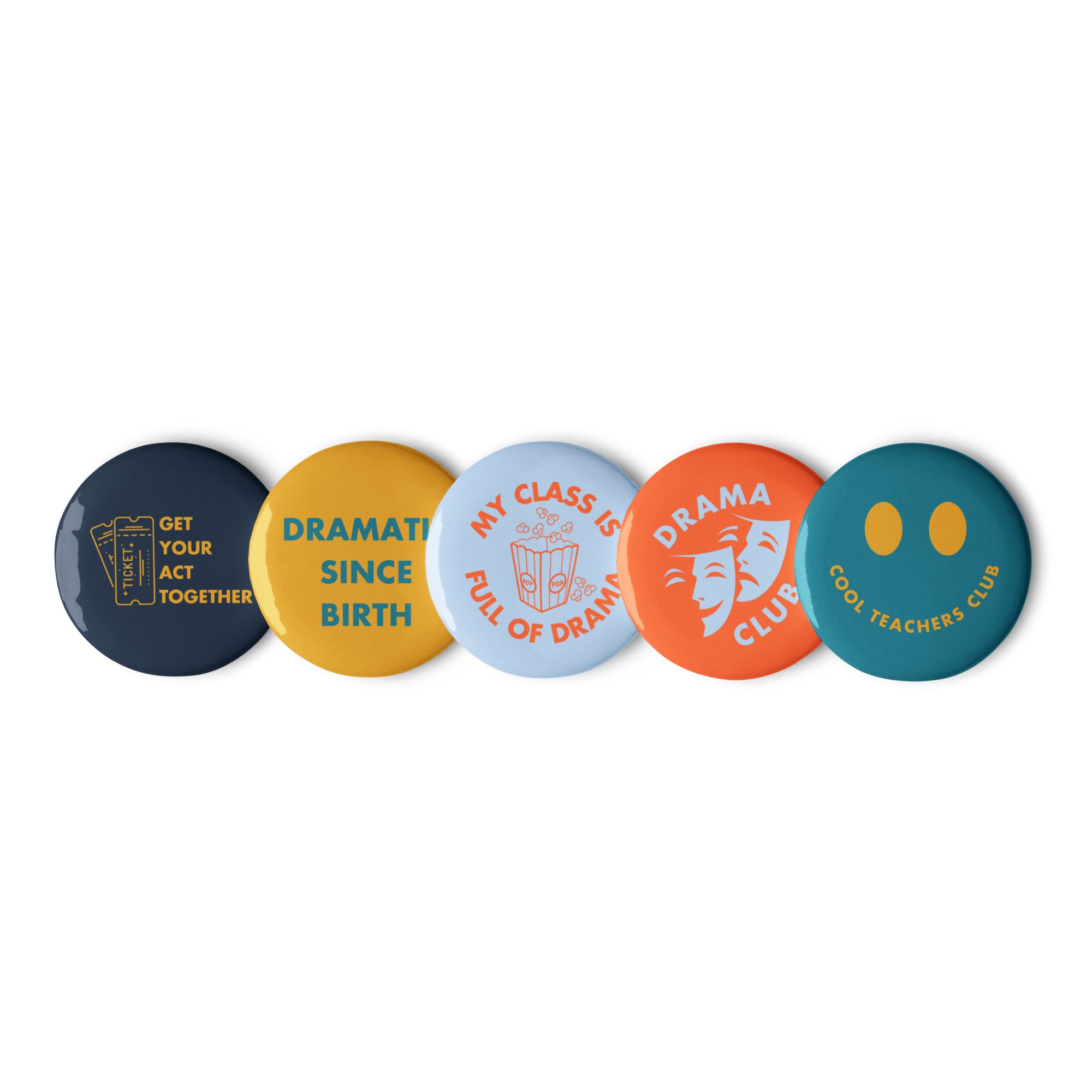 'Drama Teacher' Set of badges (v2).