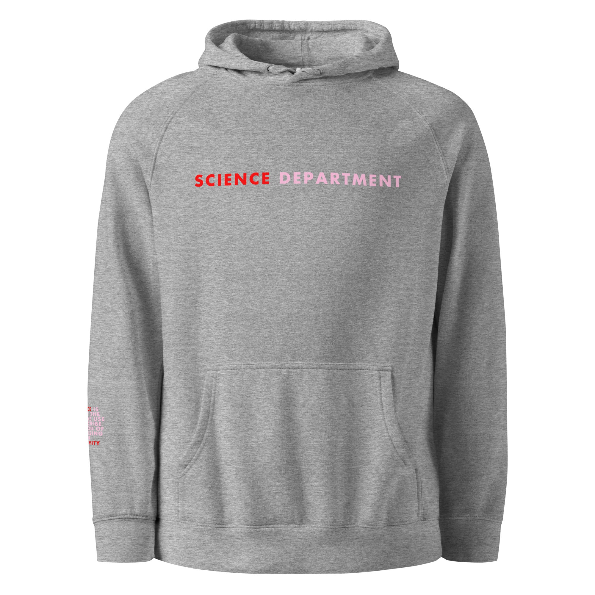 'Science Department' Unisex hoodie.