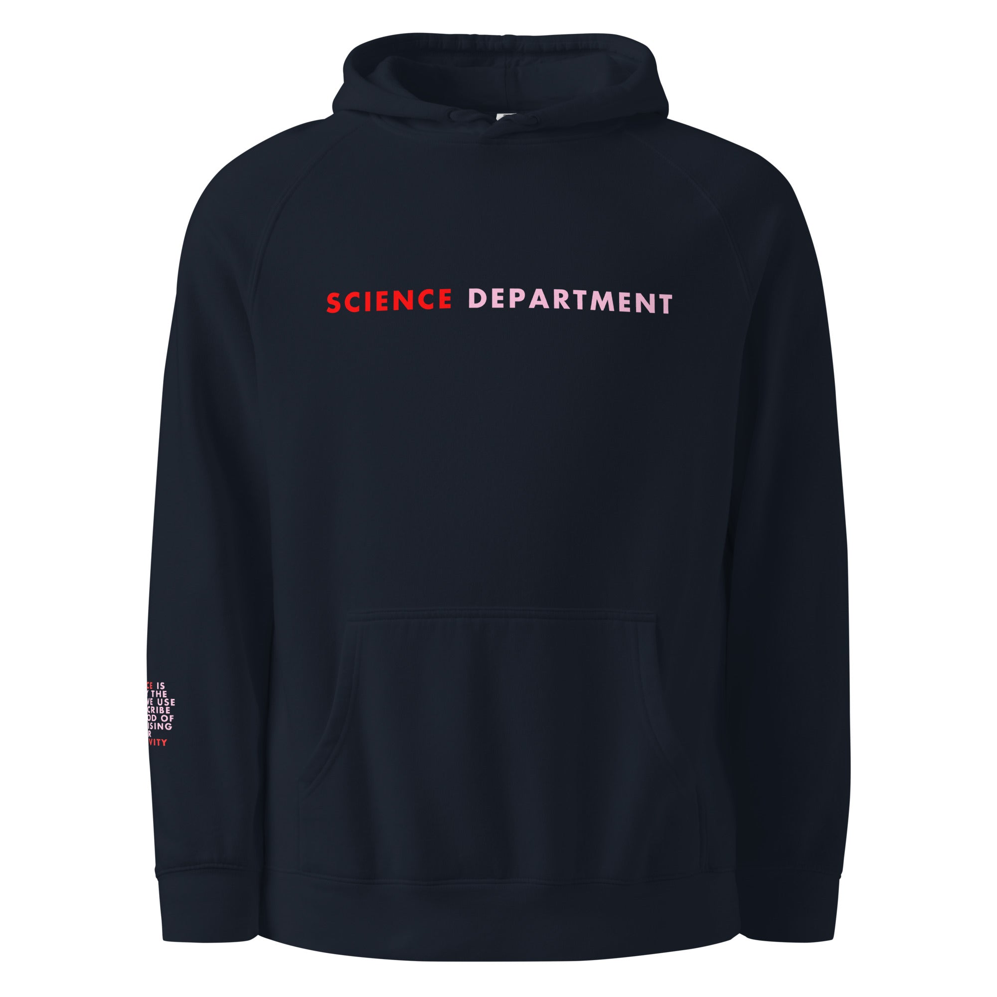 'Science Department' Unisex hoodie.