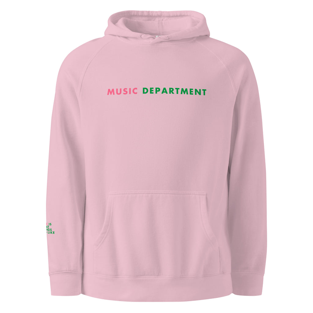 'Music Department' Unisex hoodie.