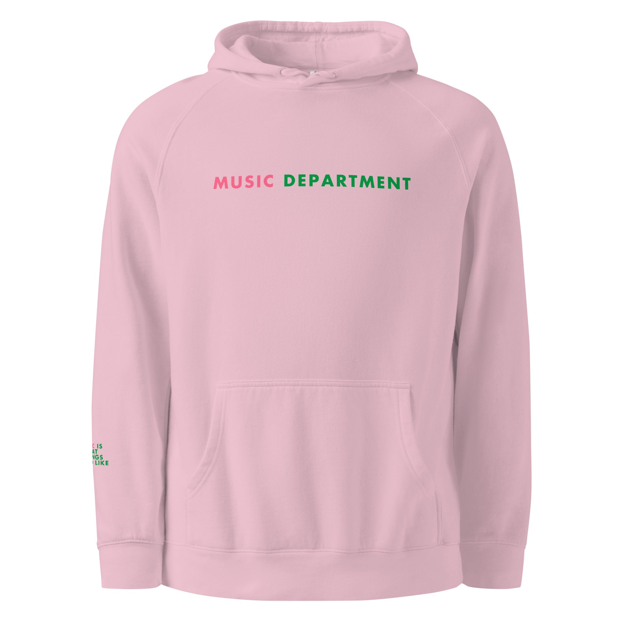 'Music Department' Unisex hoodie.