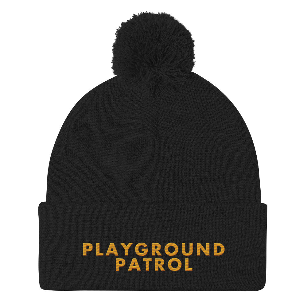 Playground Patrol Pom-Pom Beanie.