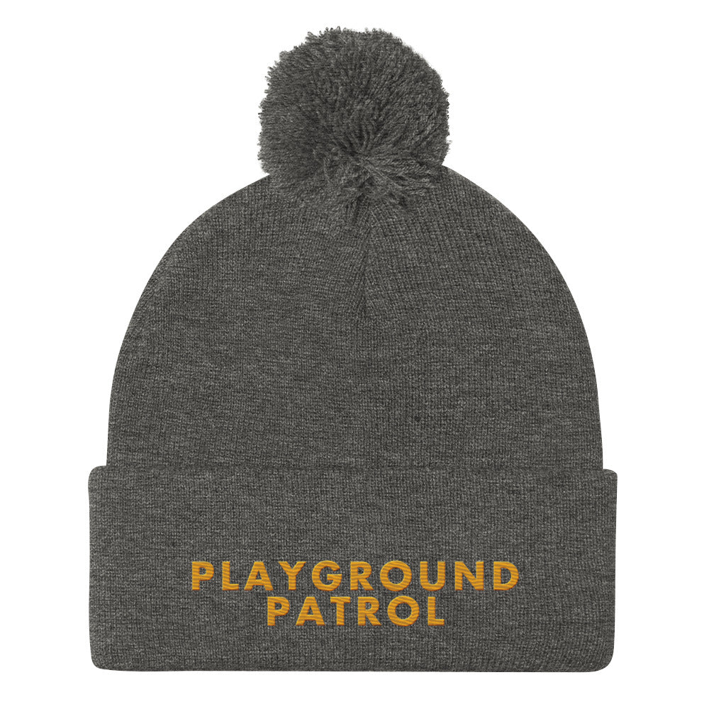 Playground Patrol Pom-Pom Beanie.