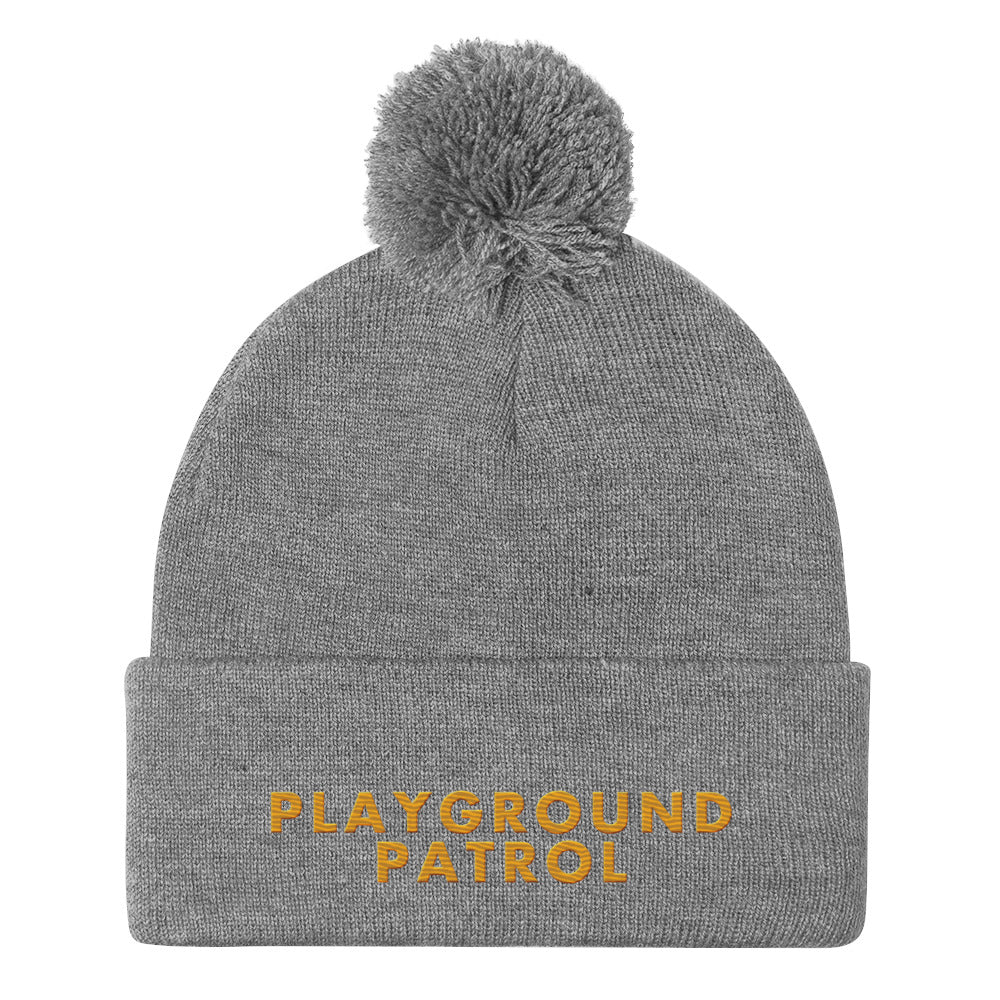 Playground Patrol Pom-Pom Beanie.