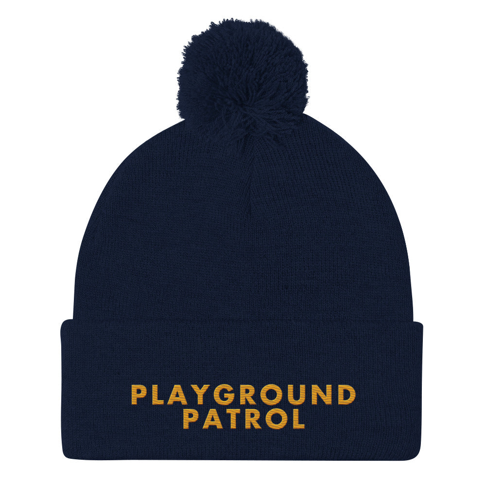Playground Patrol Pom-Pom Beanie.