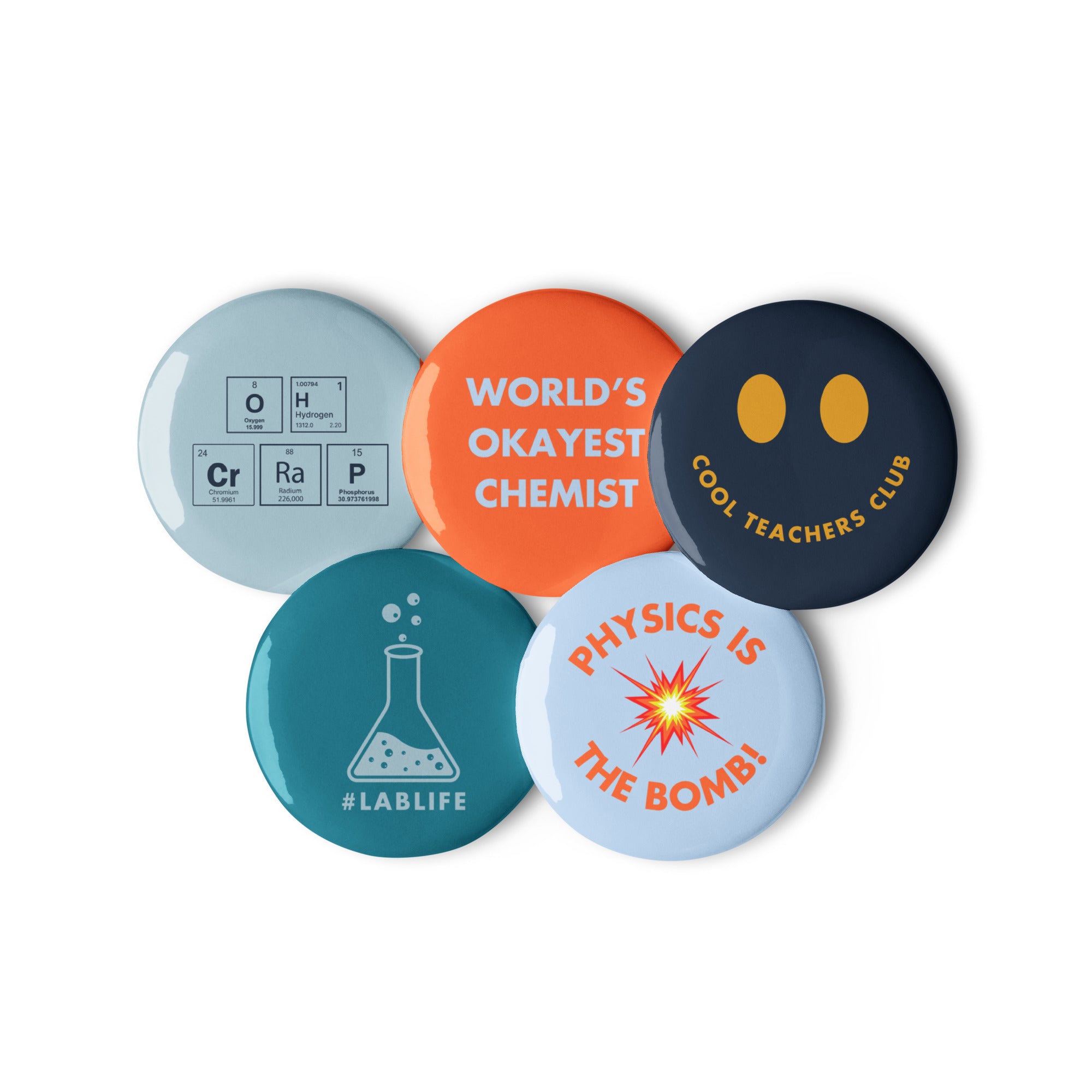 'Science Teacher' Set of badges (v2).