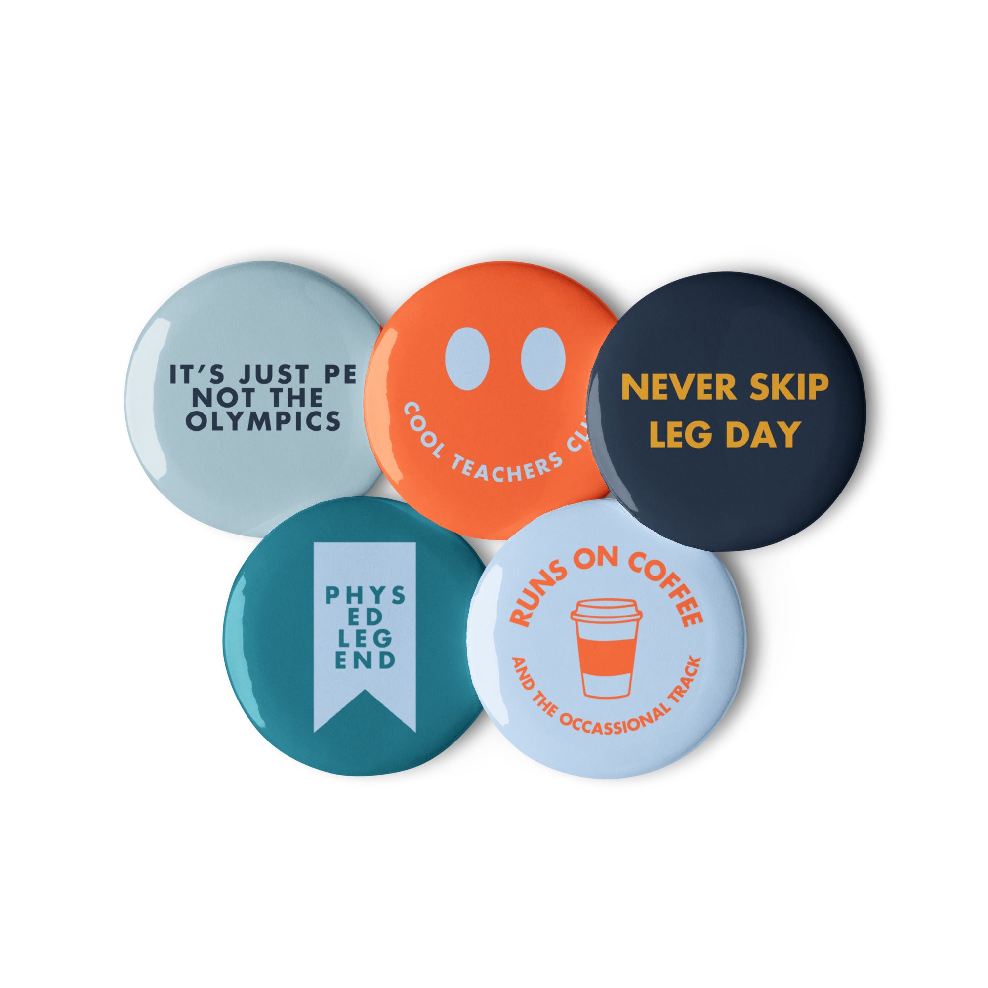 'PE Teacher' Set of badges (v2).