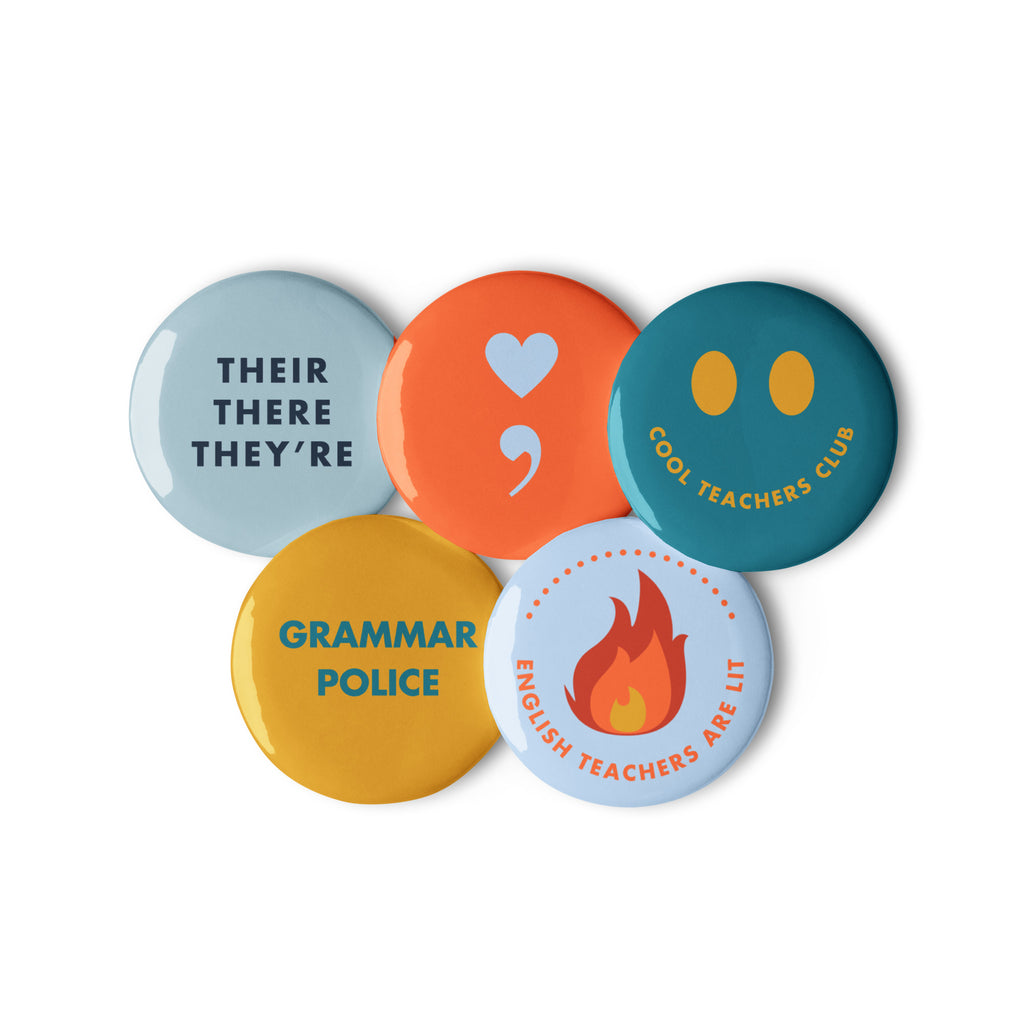 'English Teacher' Set of badges (v2).