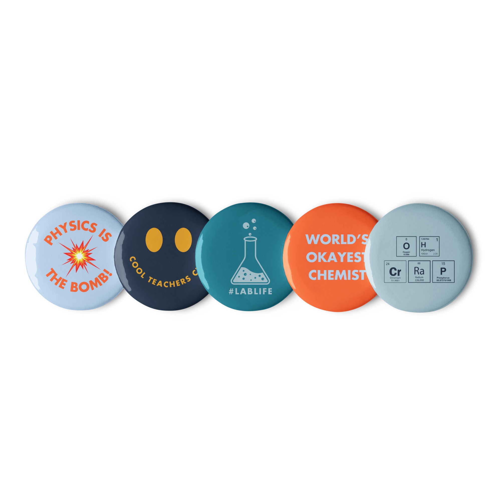 'Science Teacher' Set of badges (v2).