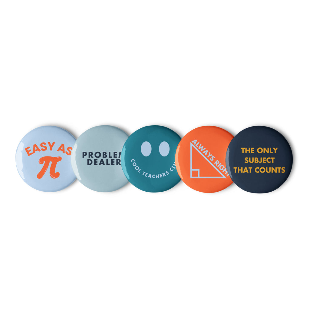 'Math Teacher' Set of badges (v2).