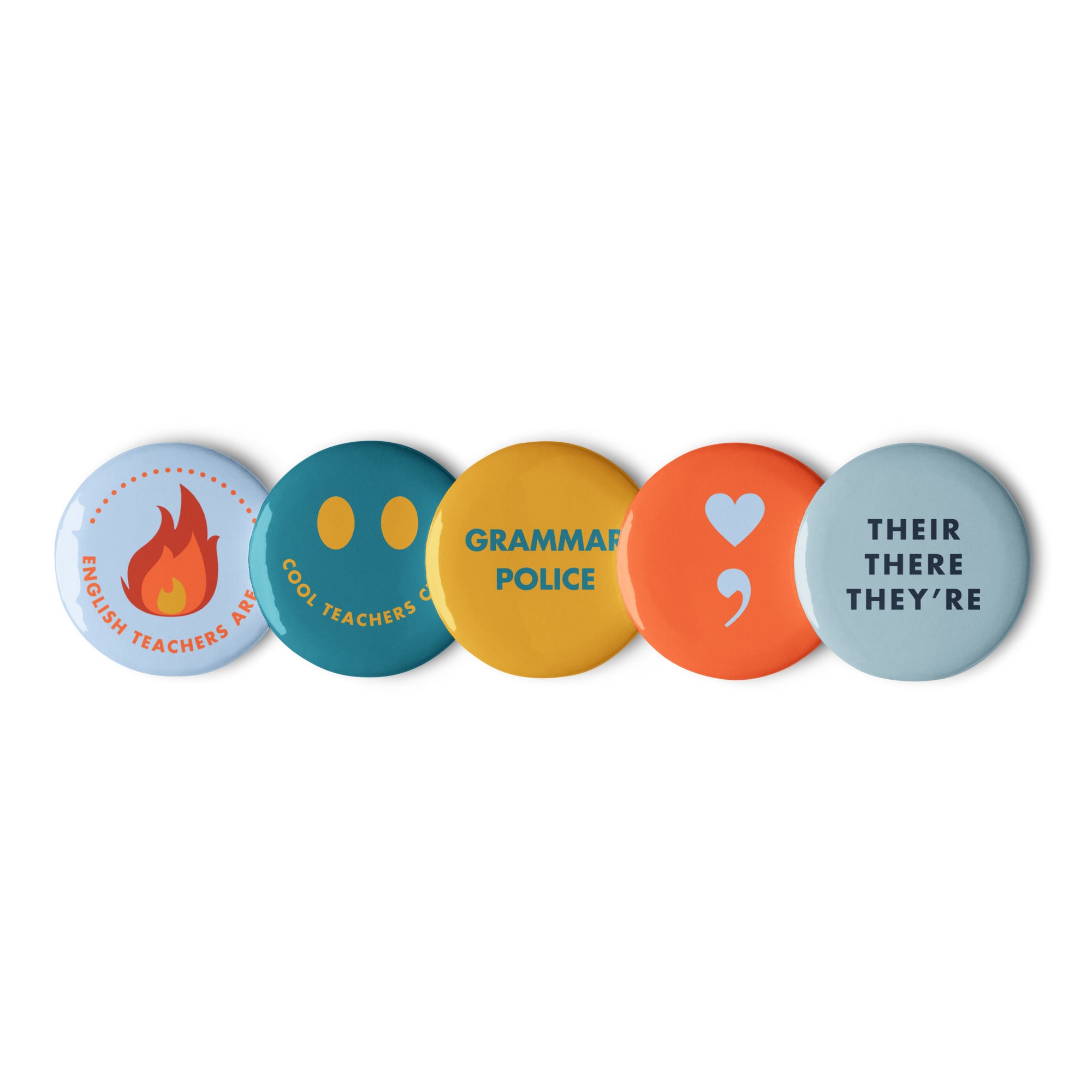'English Teacher' Set of badges (v2).